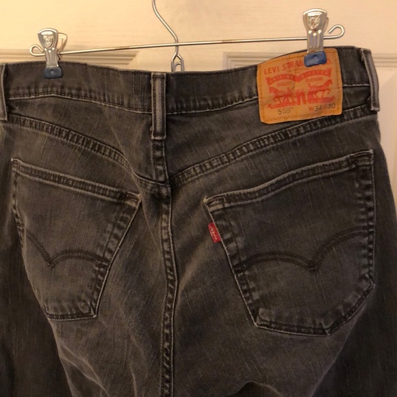 Men’s Levi’s Jeans Black Wash 34/30 Excellent Cond - Picture 5 of 9